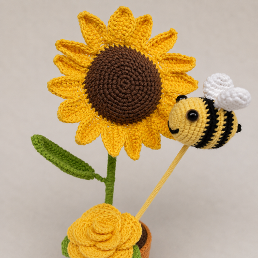 MACETA ETERNA CON ABEJA